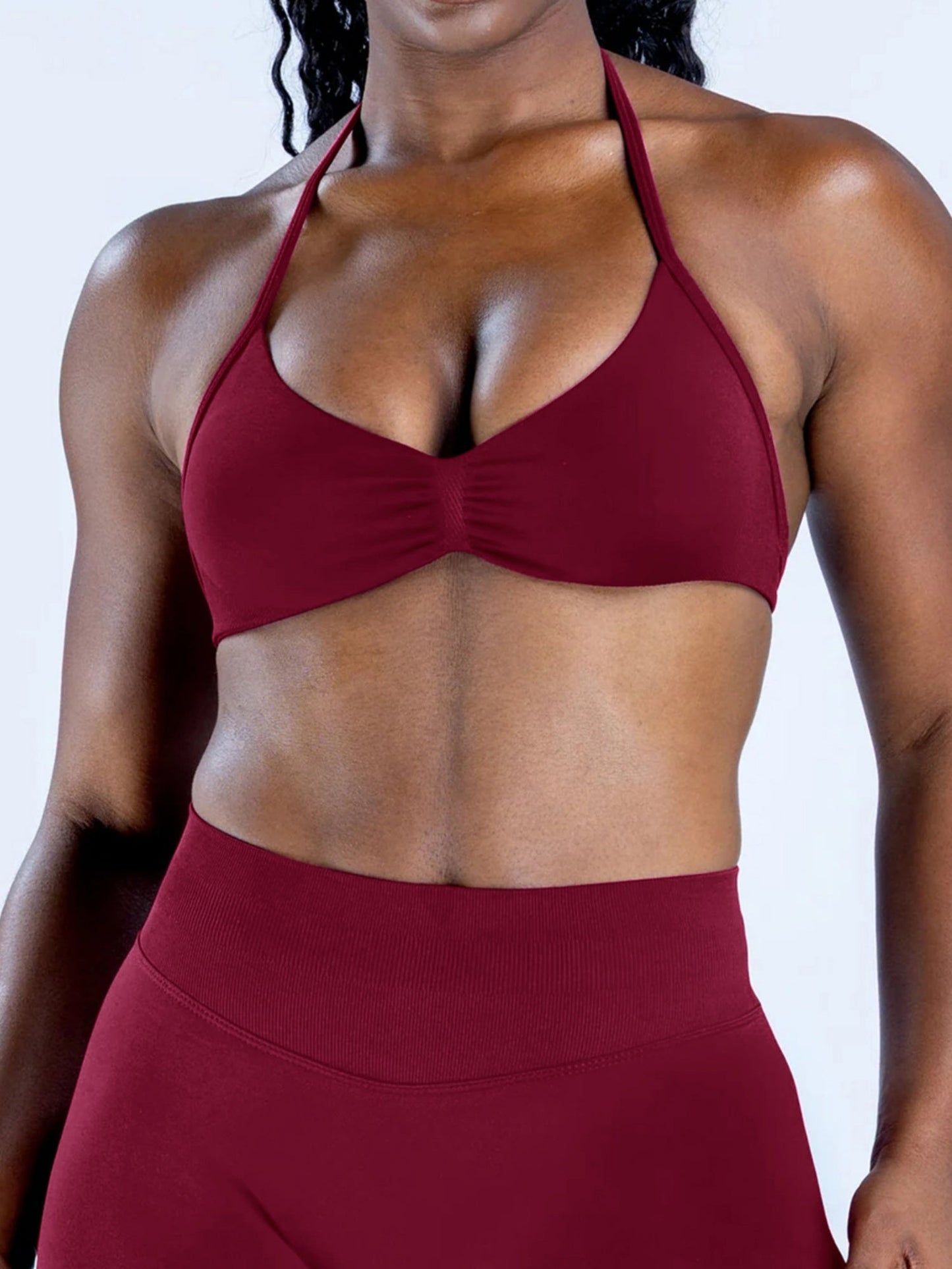 Seamless Halter Bra Beautiful Back Yoga Underwear Vest