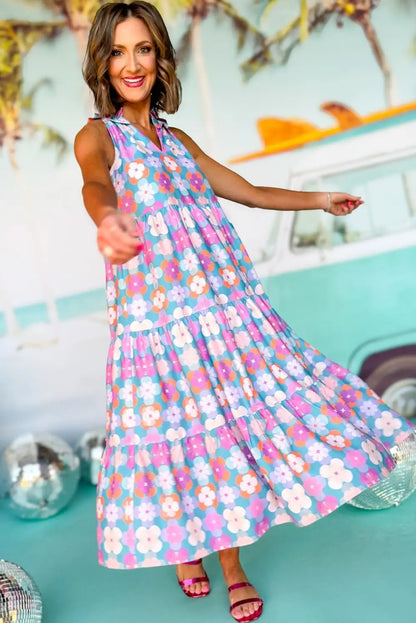 sky blue floral maxi dress 2