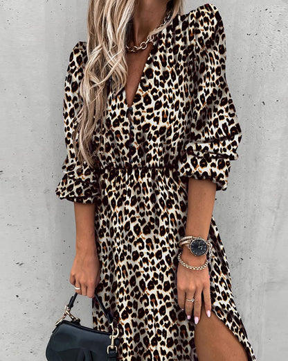 Savannah-Leopard Beach Dress