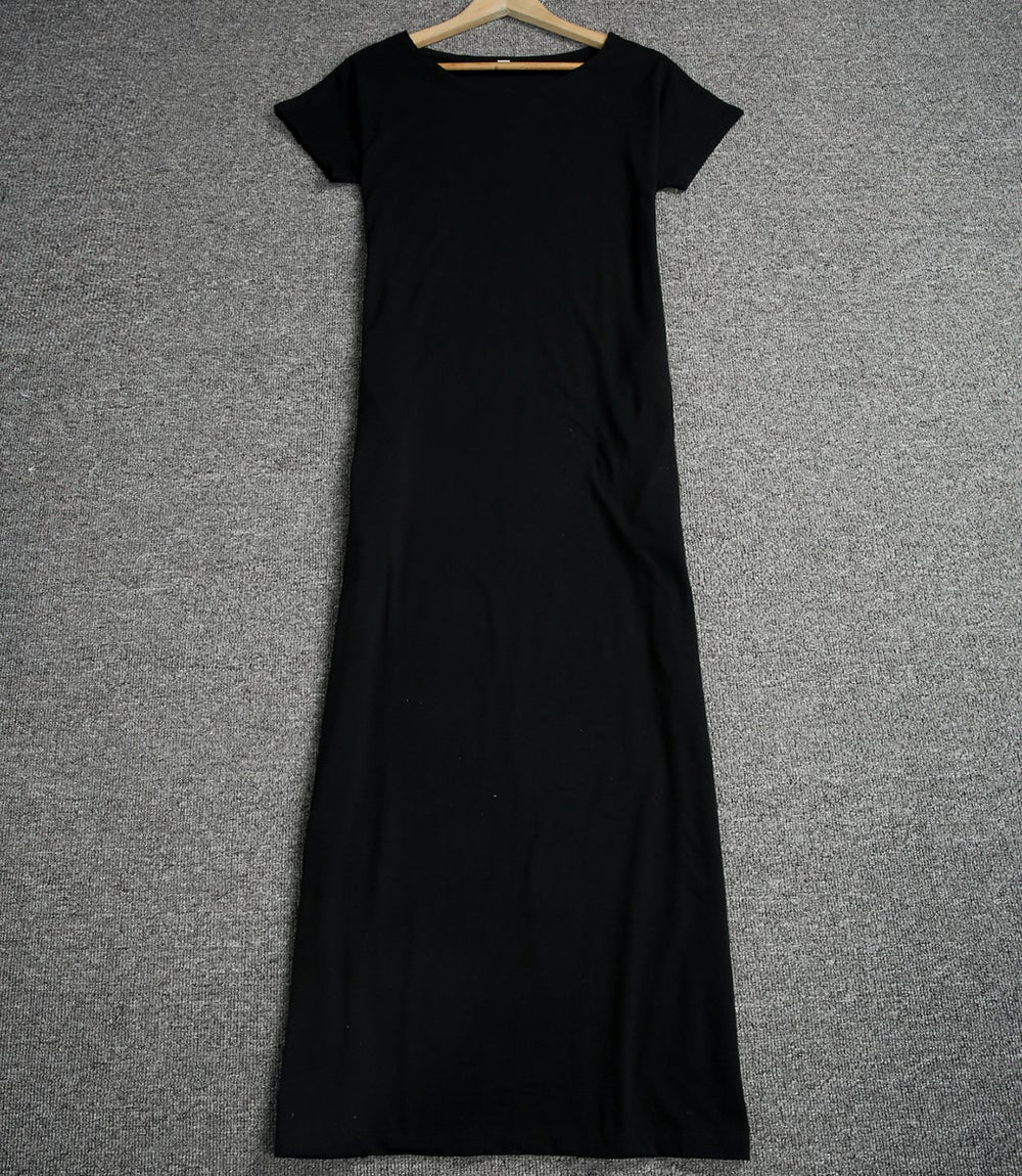 Off-Shoulder Dolman Sleeve Pocket Maxi Shirt Dress