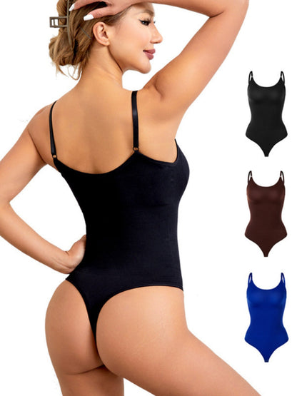 Seamless Abdominal Tightening, Buttock Lifting, And Waist Slimming Suspender Thong Shapewear