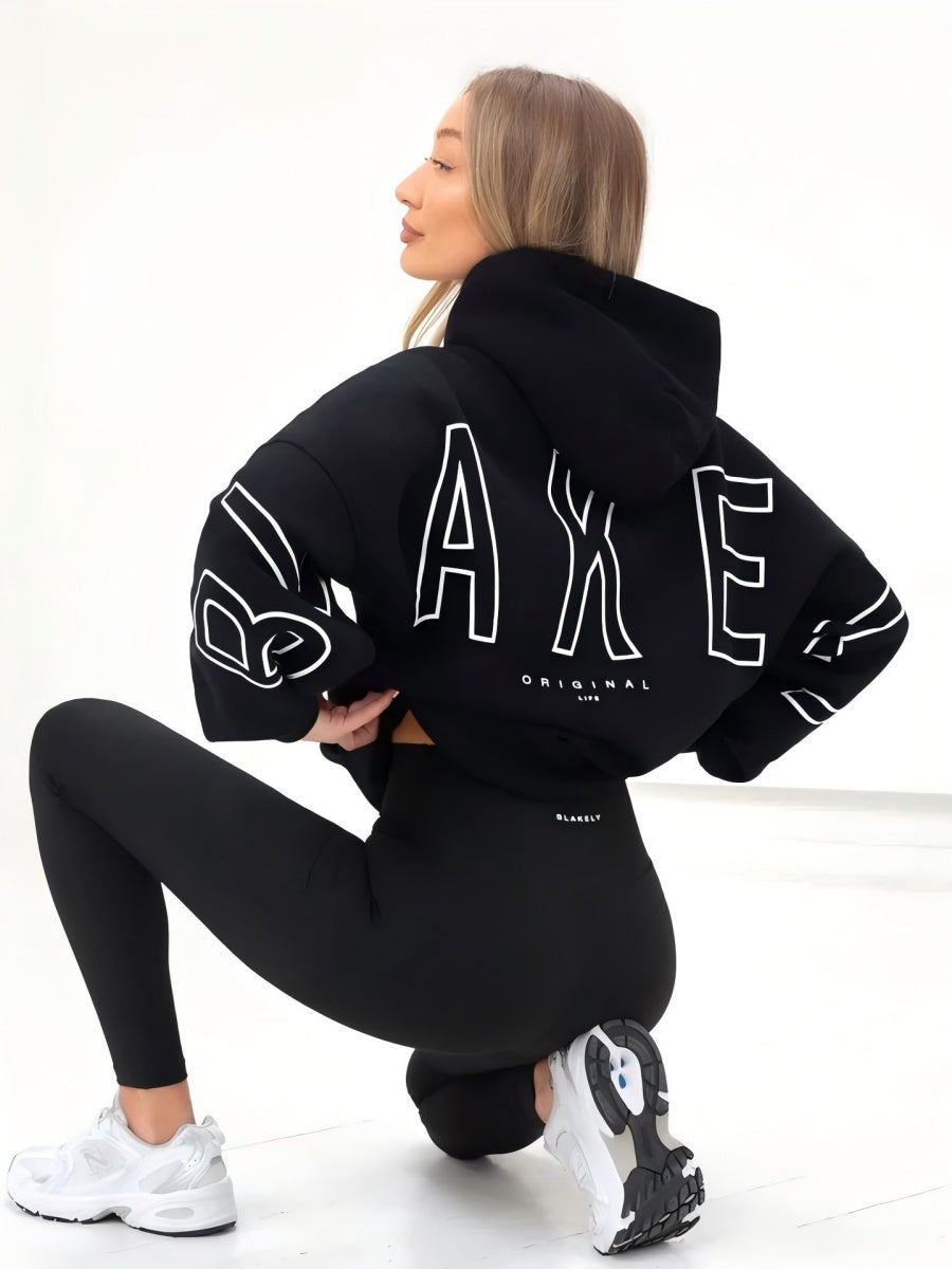 Autumn Women's Letter Hoodie Jackets