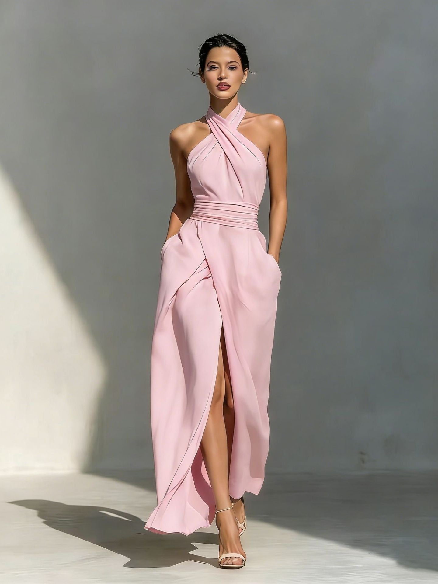 Sleeveless Elegant Slim-fit Long Dress
