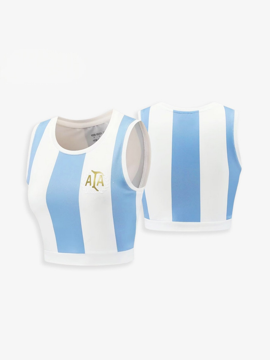 World Cup Football Babes' Crop Top Jersey – Short-Sleeve Sports Tank