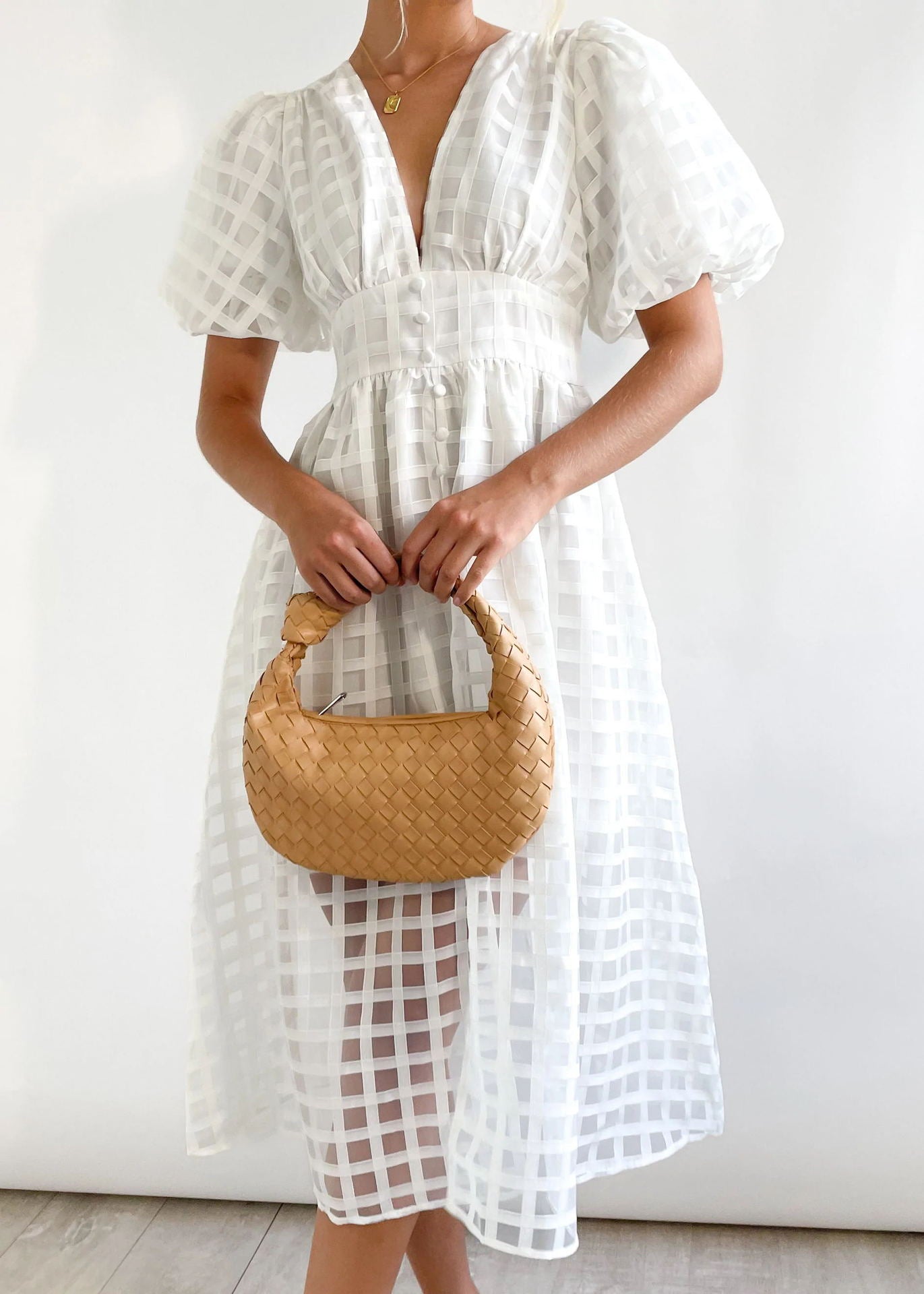 Paradise Midi Dress - White