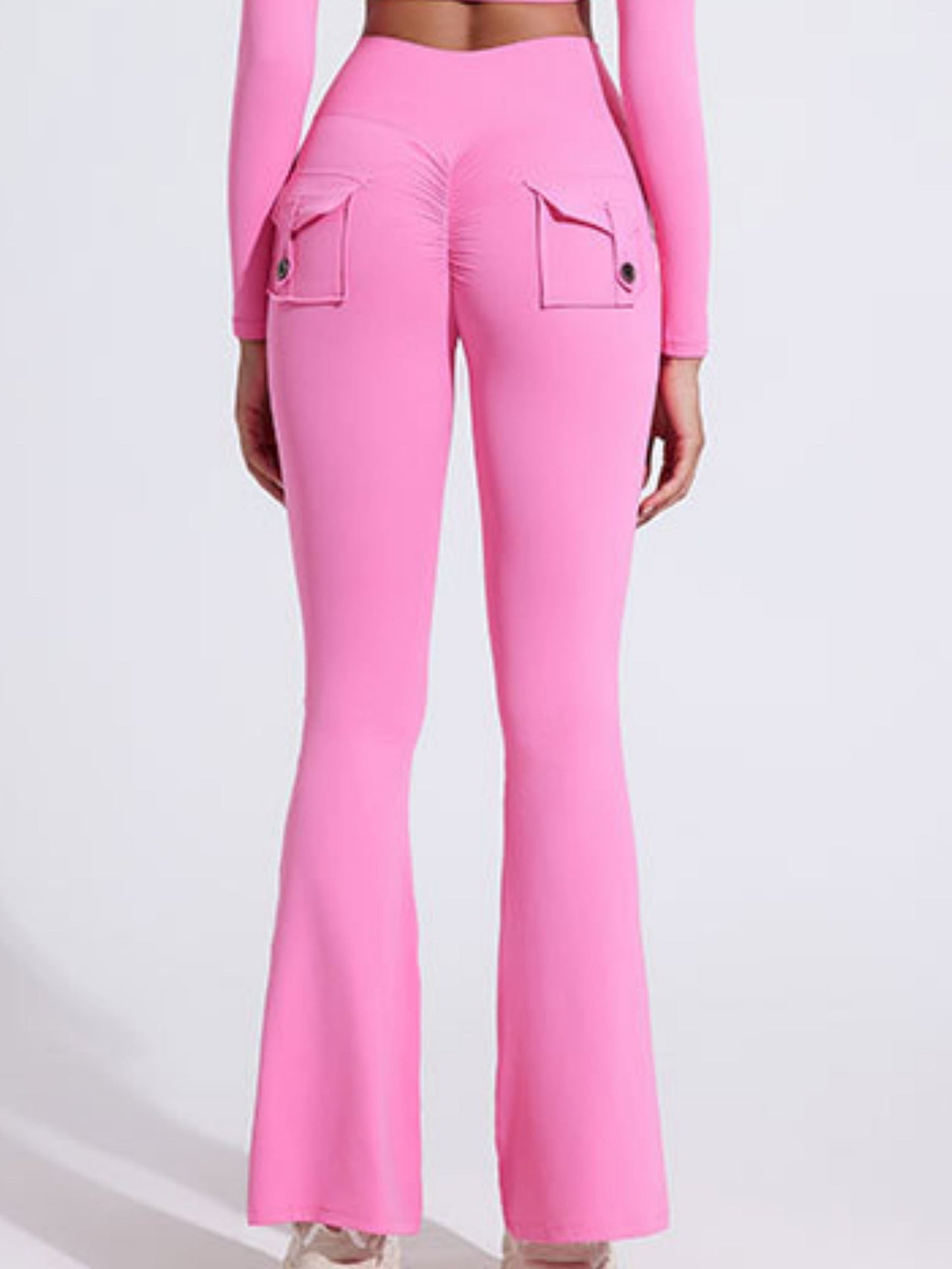 Bare-feel Pocket High-waisted Hip Lift Sports Yoga Pants