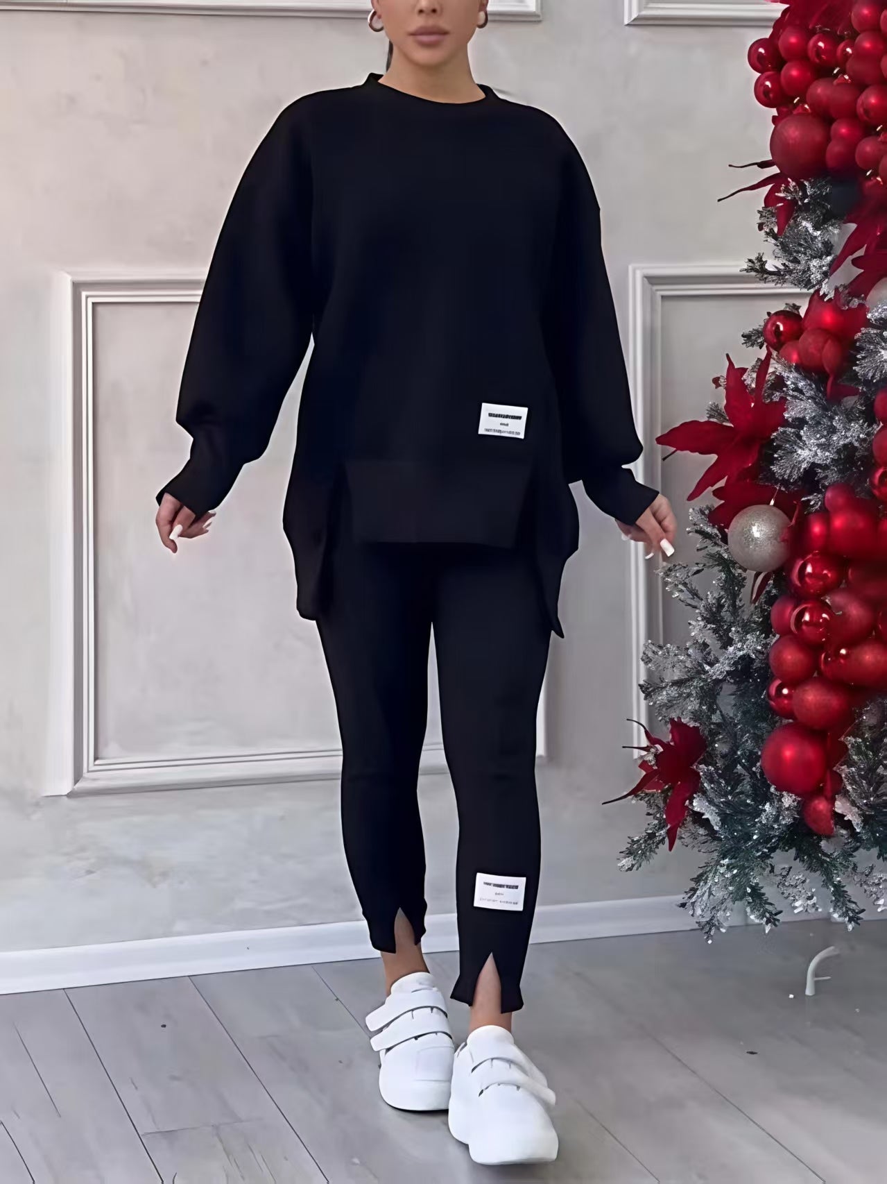 Sweatshirts Pants Sports Leisure 2-piece Sets