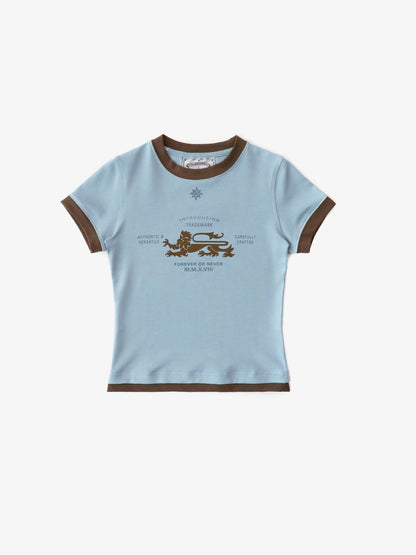 BADBLOOD Lion Sports Color Matching T-shirts