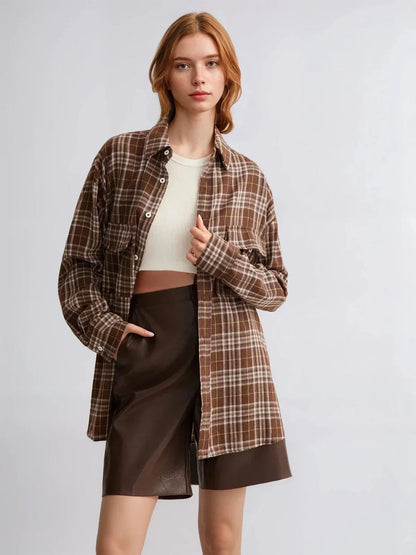 Always Casual Versatile Plaid Polo Shirt