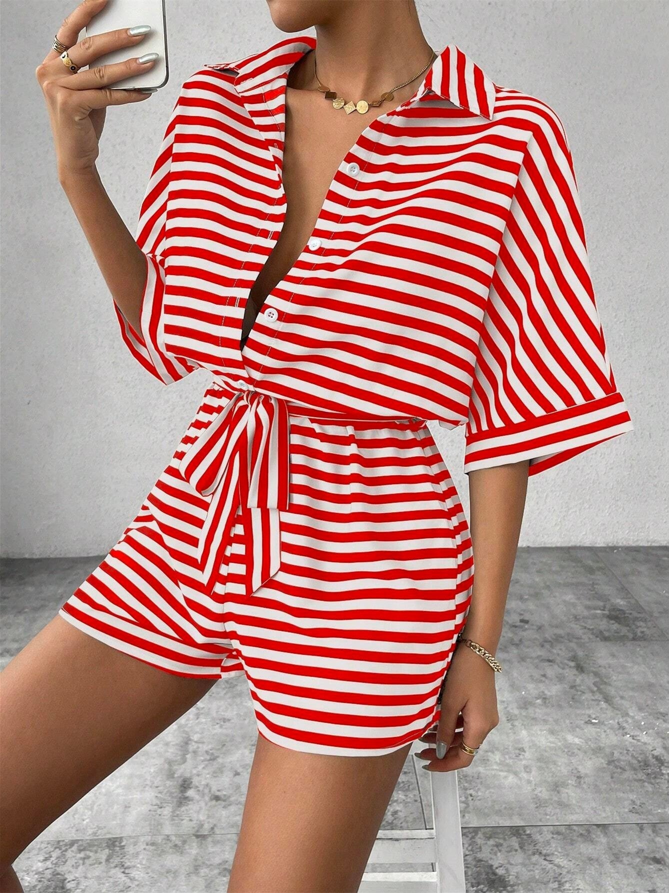Solid Color Versatile Jumpsuit
