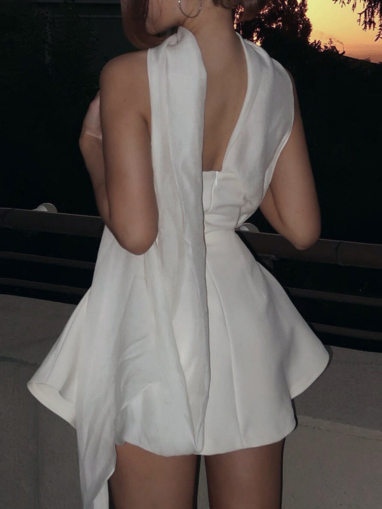 Ribbon Strapless Waist Shaping Mini&Short Dresses