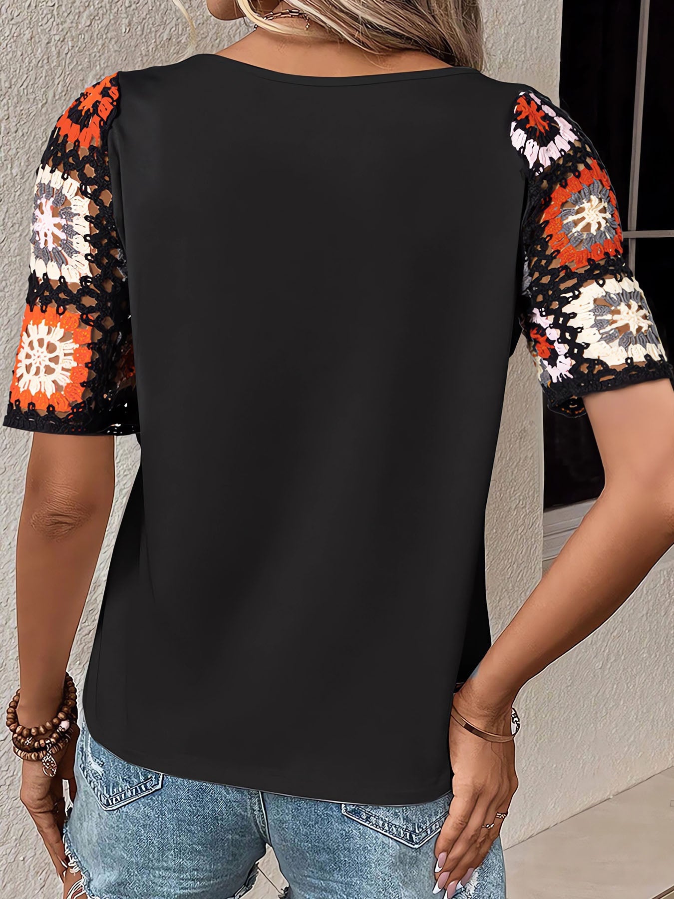 Lace Sleeve Shirt