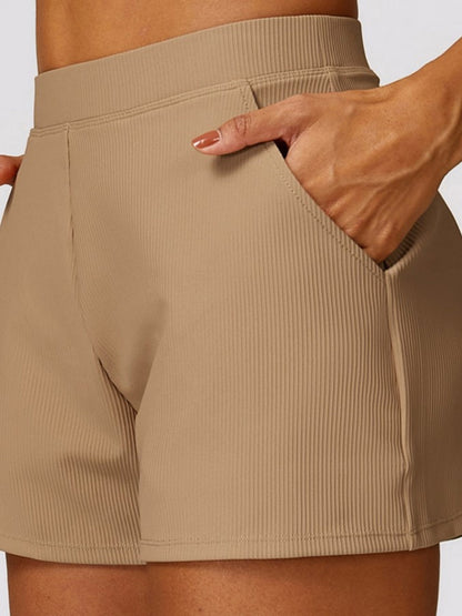 Quick-drying Breathable High-waisted Running, Yoga, And Fitness Shorts