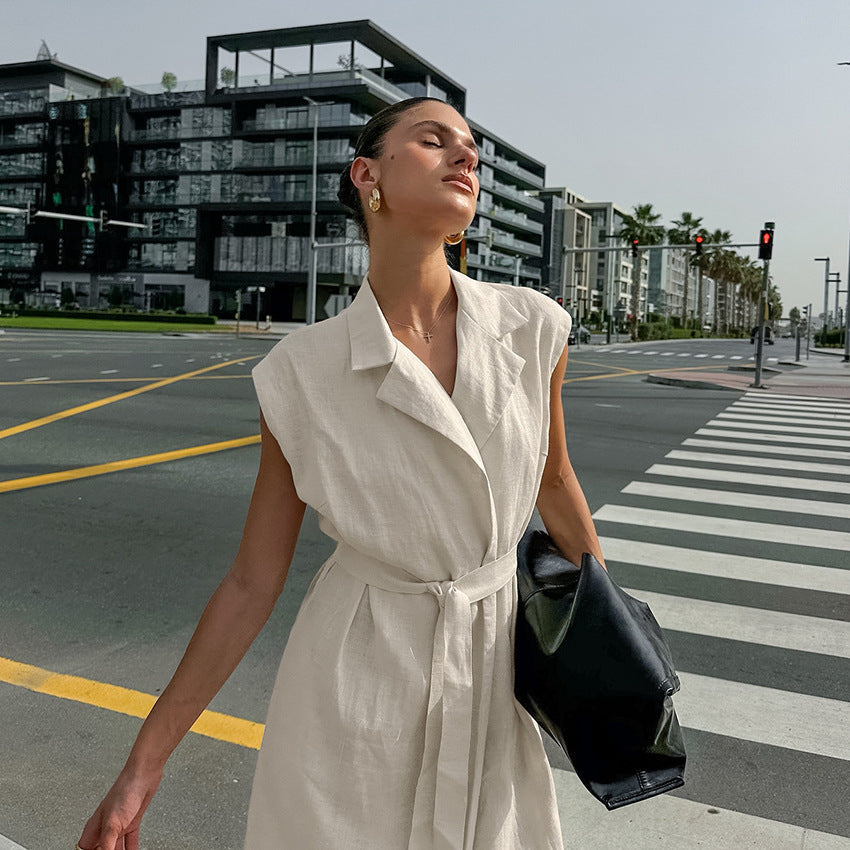 Rustin Midi Dress - Khaki