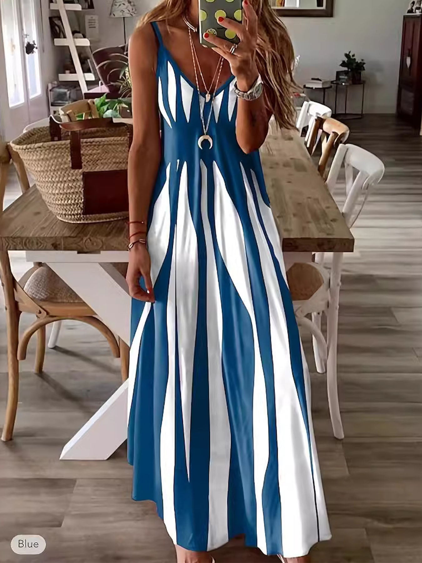 Geometric Sling Dress