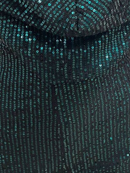 Sleeveless Halter Sequined Jumpsuit