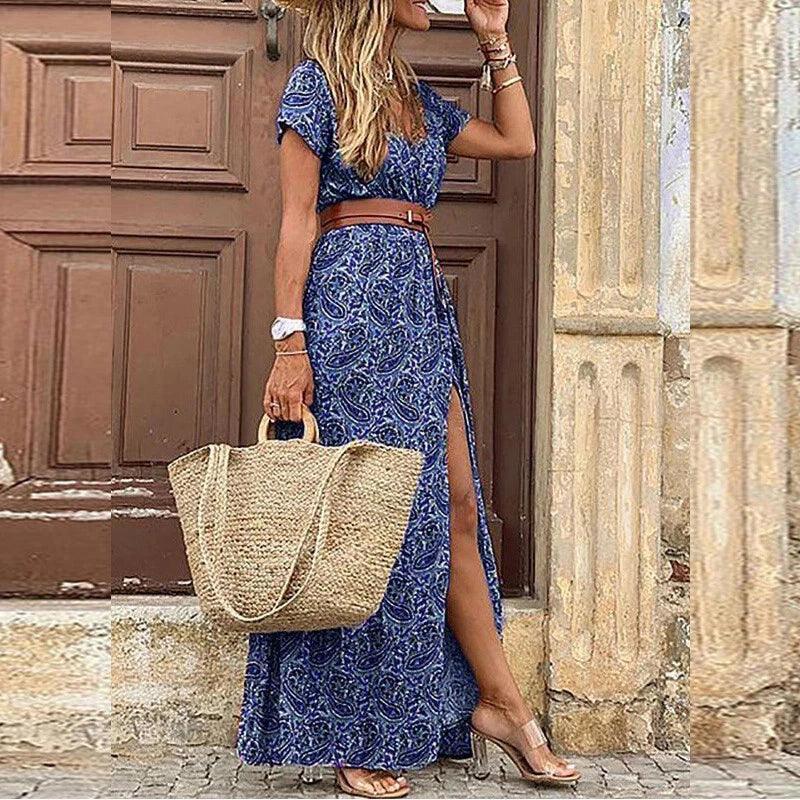 Boho Maxi Summer Sun Dress for Women