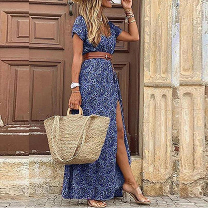 Boho Maxi Summer Sun Dress for Women