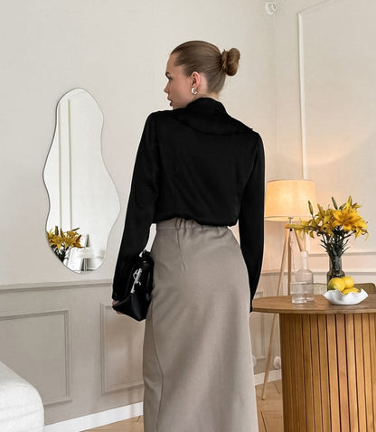 Rufflina Top-Black