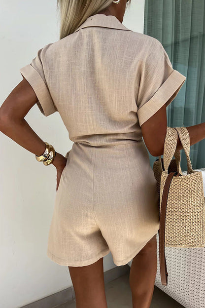 Symi Romper - Apricot