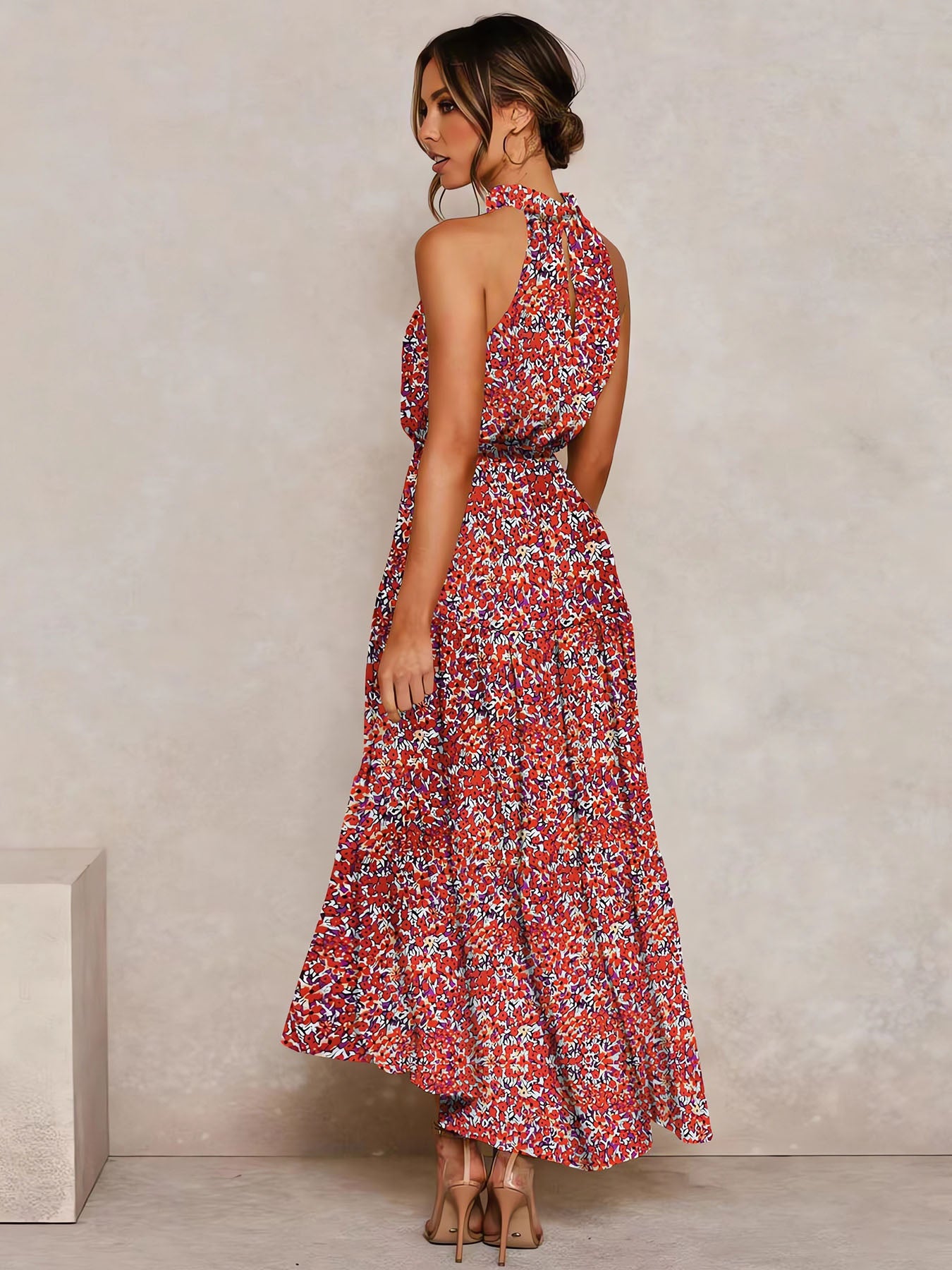Polka Floral Dress