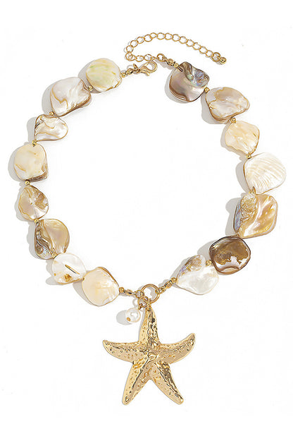 Resort Style Summer Starfish Shell Pearl Jewelry