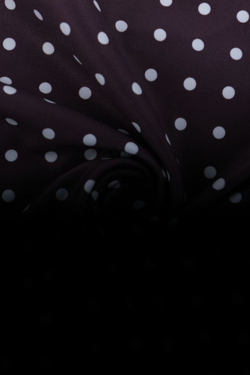 Polka Dot Print Spaghetti Strap Scoop Neck Bodycon Maxi Dress