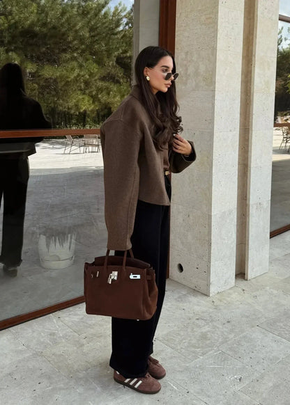 Timeless Woolen Lapel Jacket â_?Fall & Winter Essential