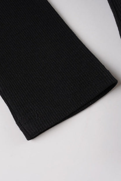 Slim Fit V-Neck Knit Top