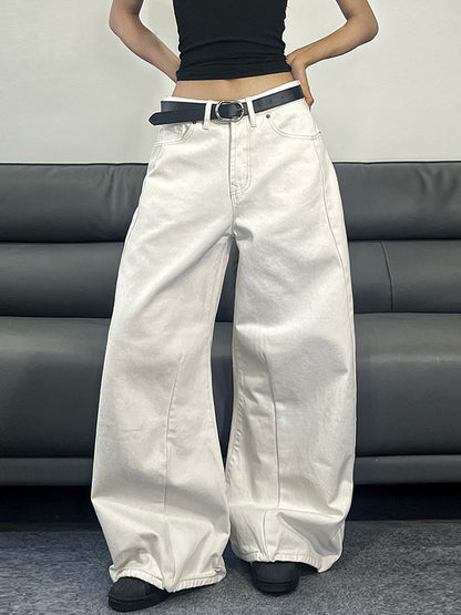 Minimalist Seamless Design Baggy Jeans