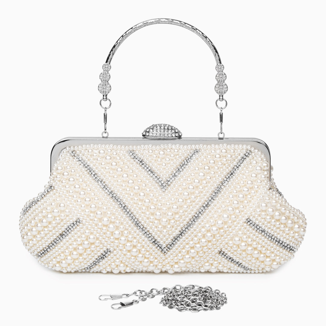 Elegant Pearl Evening Clutch