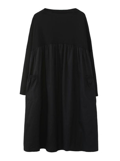 Original Split-Joint Long Sleeve Dress