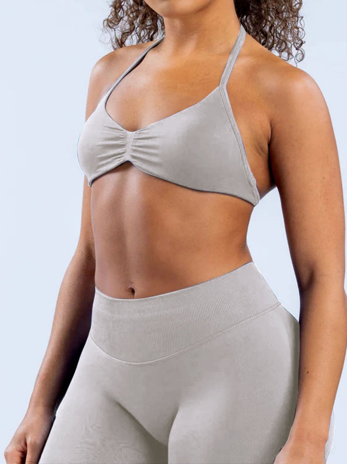 Seamless Halter Bra Beautiful Back Yoga Underwear Vest