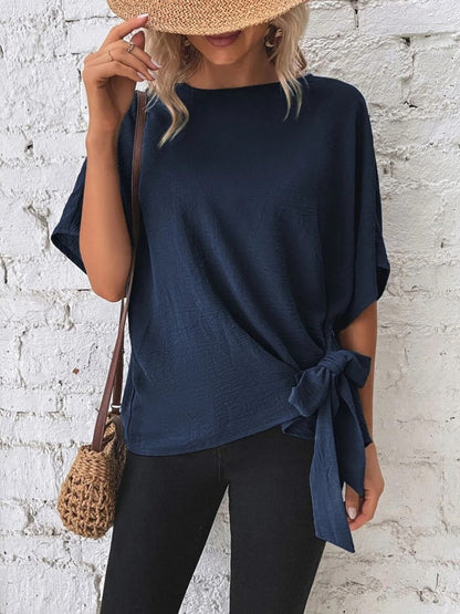 Batwing Sleeve Loose Casual Short-sleeved T-shirt