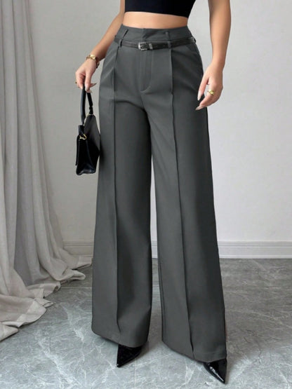 Straight-fit Suit Commuting Pocket Pants