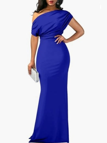 Sleeveless Off-shoulder Bodycon Long Dress