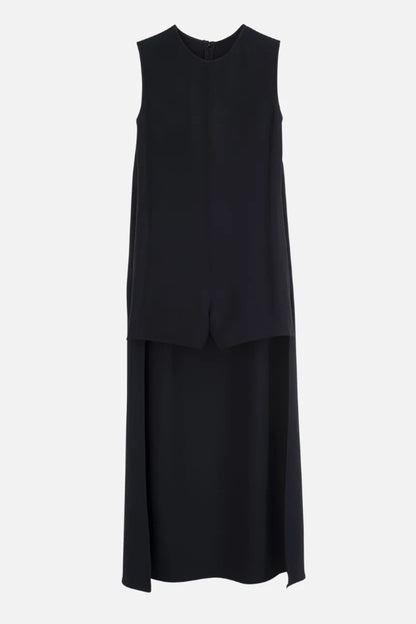 Solid Color Sleeveless Round Neck Casual Rompers