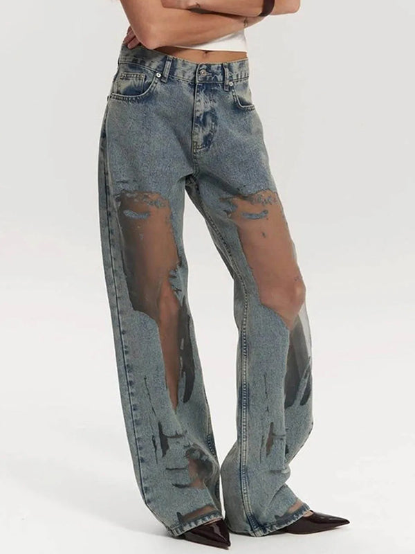 American-Style Retro Vixen Boyfriend Jeans