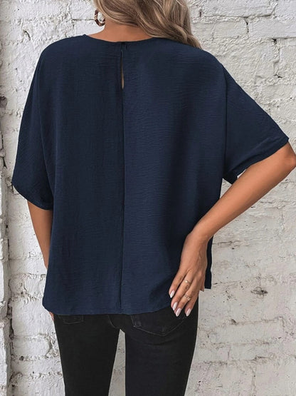 Batwing Sleeve Loose Casual Short-sleeved T-shirt