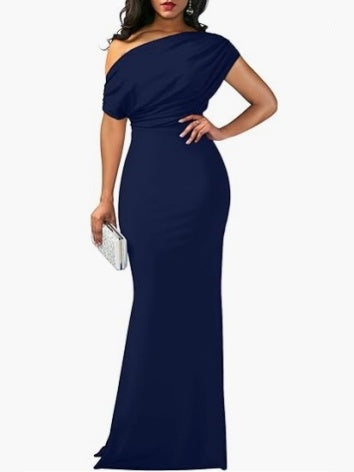 Sleeveless Off-shoulder Bodycon Long Dress