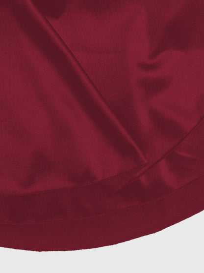 V-neck Camisoles Satin Mini&Short Dresses