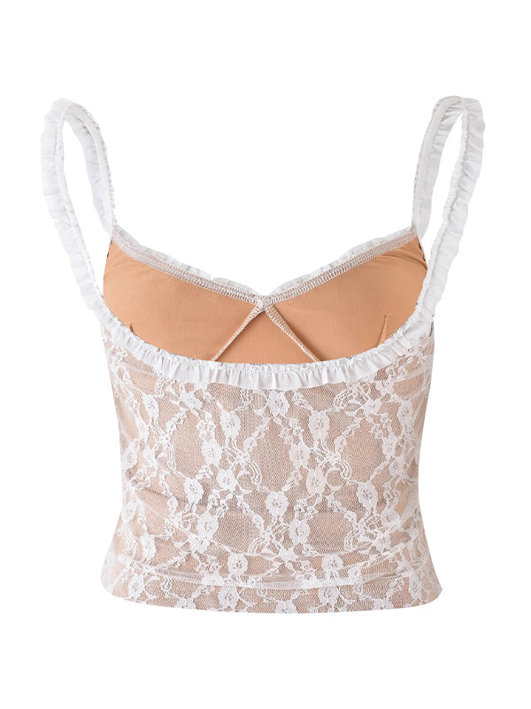 Lace Backless Cami Top
