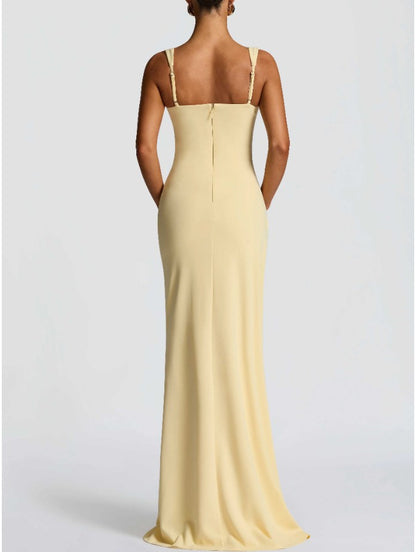 Side Slit Sling Maxi Dress