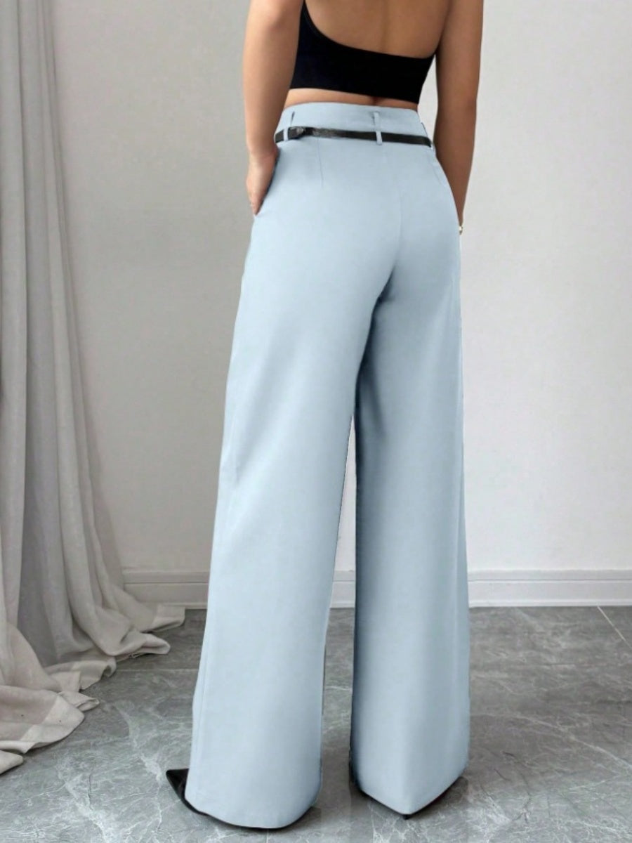 Straight-fit Suit Commuting Pocket Pants
