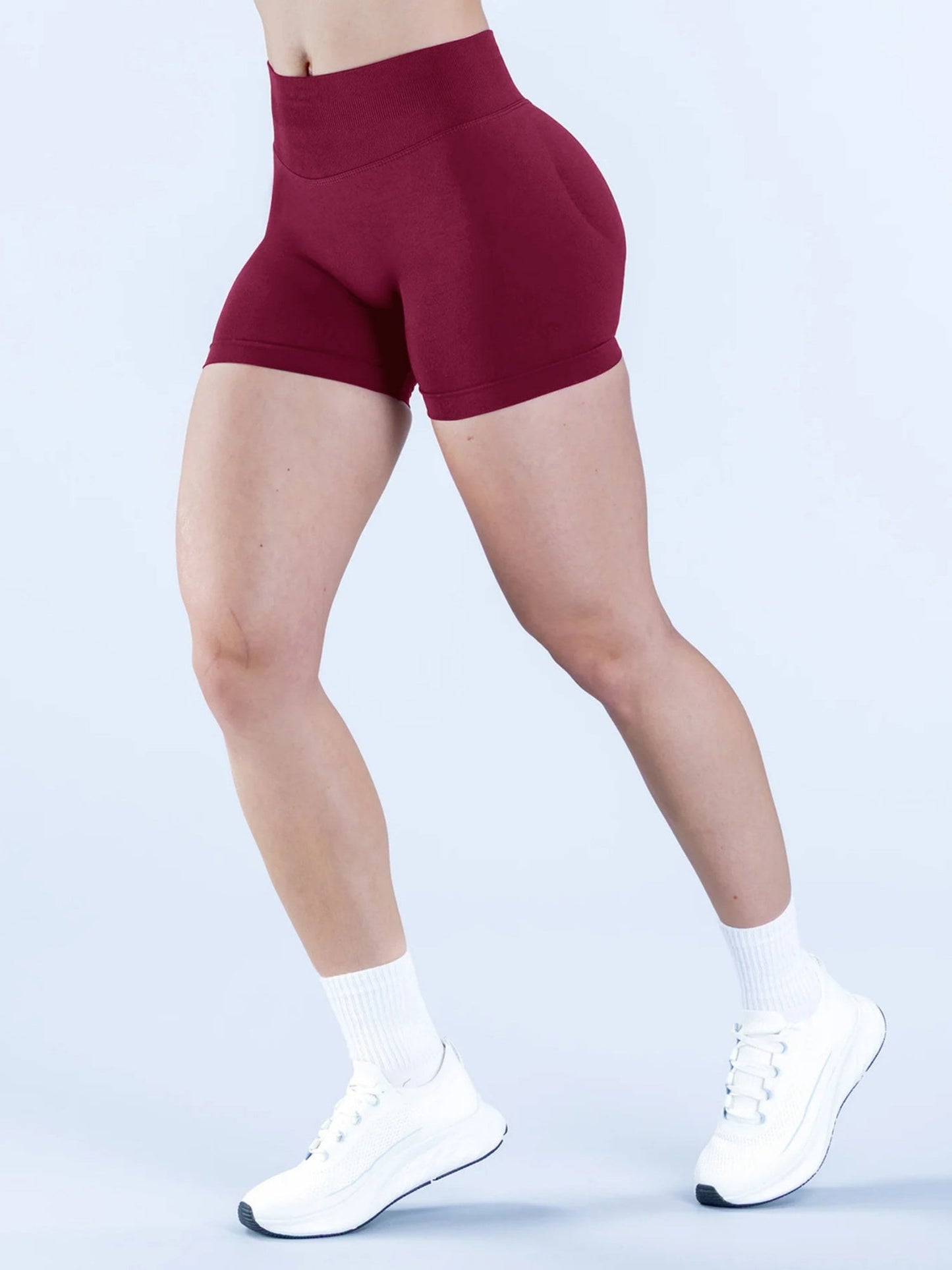 Seamless High-waisted Hip Lift Exercise Yoga Shorts