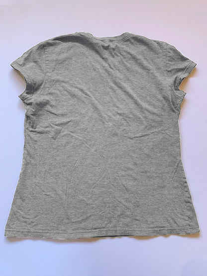 Solid Crew Neck Cropped Short Sleeve Tee
