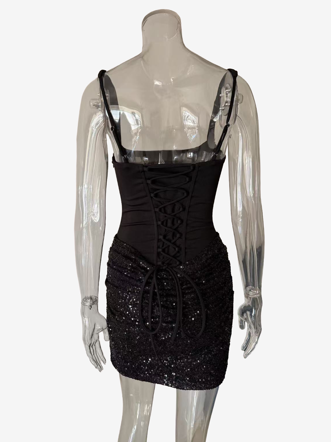 Corset Sequin Sleeveless Bodycon Mini Party Dress For Women 2026