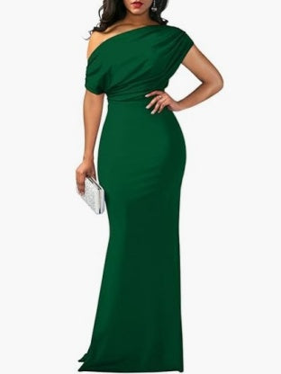 Sleeveless Off-shoulder Bodycon Long Dress