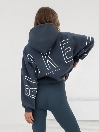 Autumn Women's Letter Hoodie Jackets