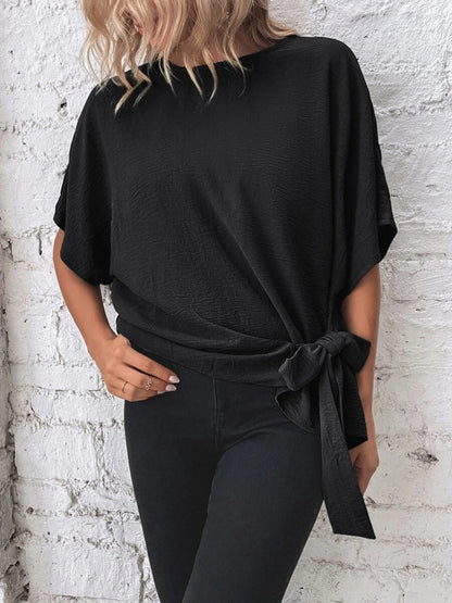 Batwing Sleeve Loose Casual Short-sleeved T-shirt